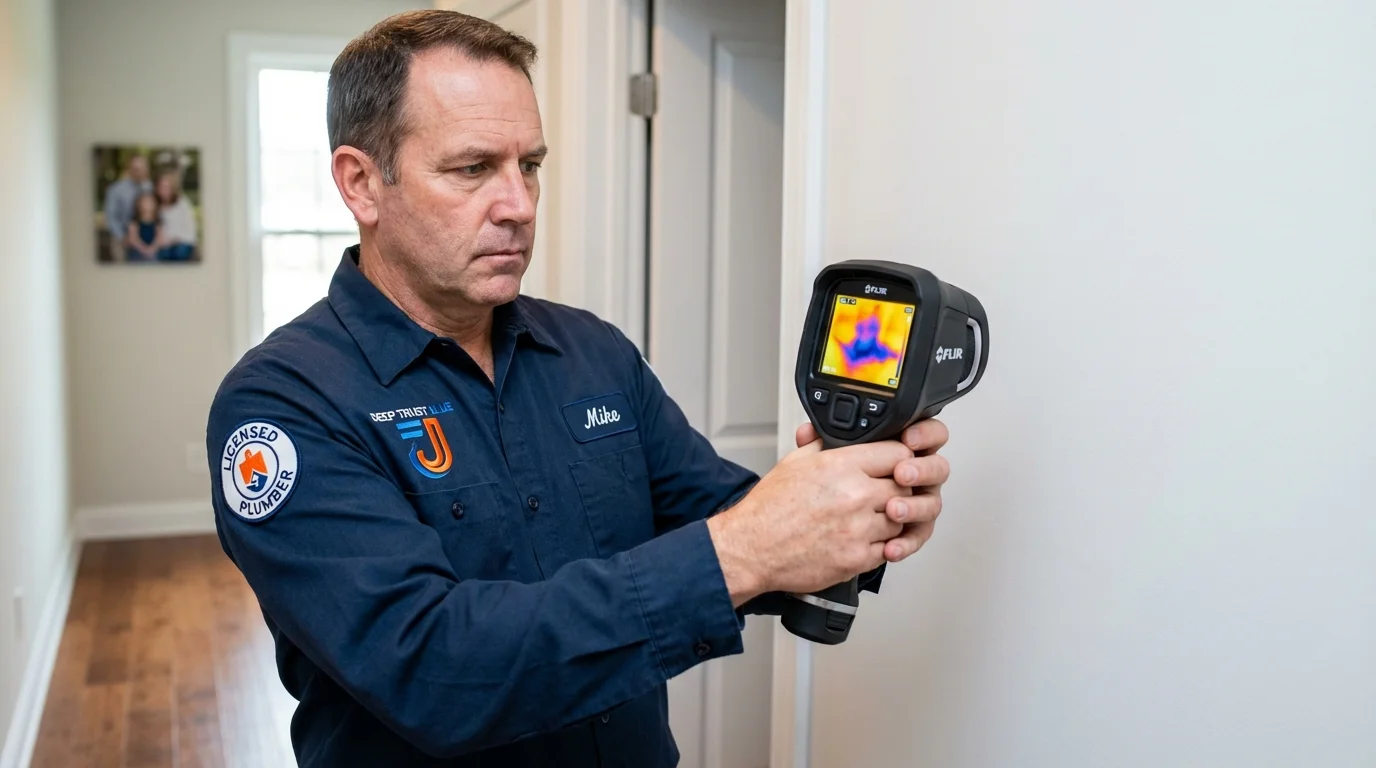 Thermal imaging leak detection by Johns Plumbing LLC in Ford City